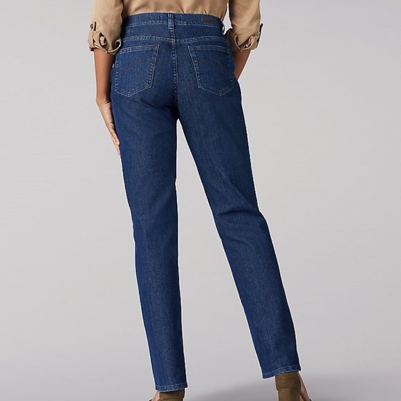 Lee Original Relaxed Straight Leg Jeans Dark Rinse, LIKE NEW - Picture 2 of 10